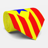 Flagge Katalanischer Estelada Krawatte (Gerollt)
