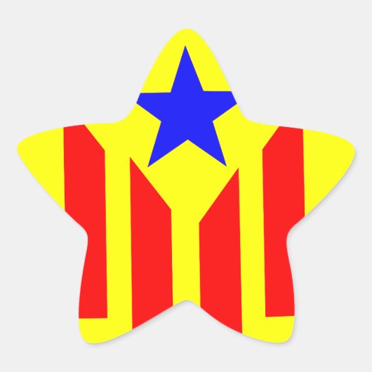 Flagge Katalanischer Estelada Stern-Aufkleber (Vorderseite)