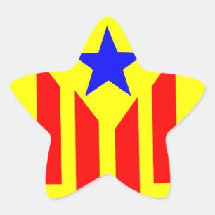 Flagge Katalanischer Estelada Stern-Aufkleber