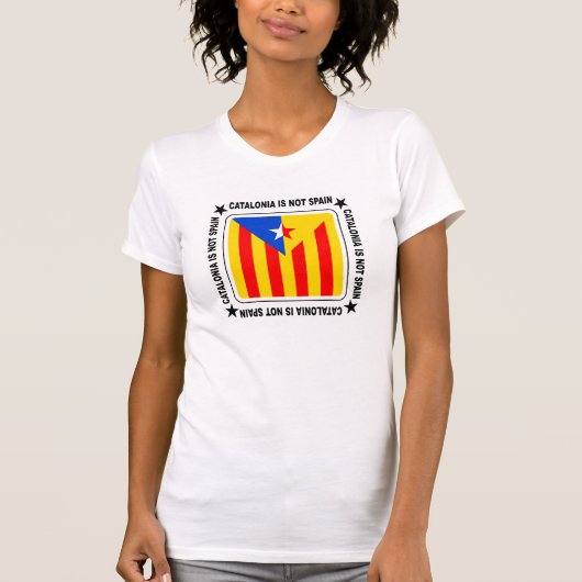 Flagge Katalanischer Estelada T-Shirt (Vorderseite)