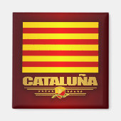 Flagge Kataloniens Magnet (Vorne)