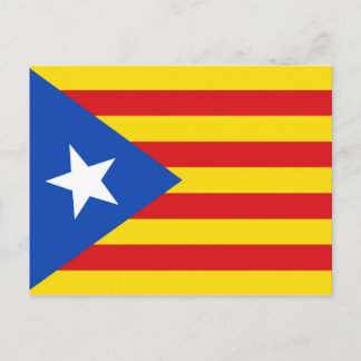 Flagge Kataloniens Postkarte