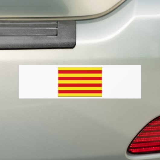 Flagge Kataloniens (Spanien) Autoaufkleber (Auf Auto)