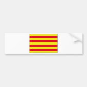 Flagge Kataloniens (Spanien) Autoaufkleber (Vorne)