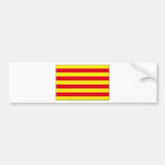 Flagge Kataloniens (Spanien) Autoaufkleber