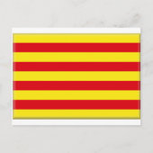 Flagge Kataloniens (Spanien) Postkarte (Vorderseite)