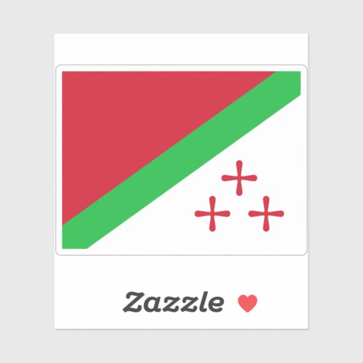 Flagge Katangas, Afrika Aufkleber (Blatt)