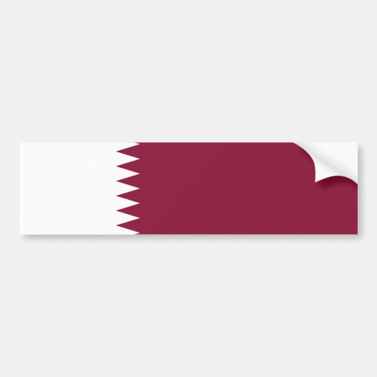 Flagge Katars Autoaufkleber (Vorne)