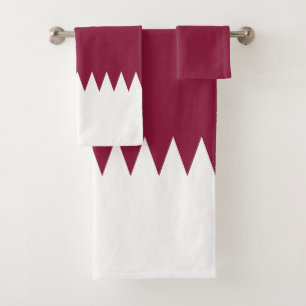 Flagge Katars Badhandtuch Set