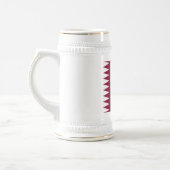 Flagge Katars Bierglas (Links)