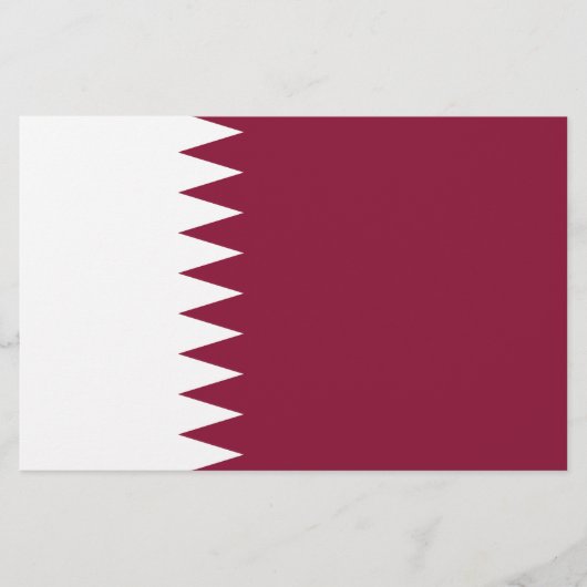 Flagge Katars Briefpapier (Vorderseite)