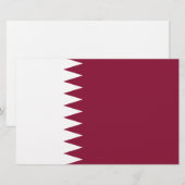 Flagge Katars Briefpapier (Vorne/Hinten)