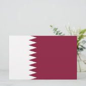 Flagge Katars Briefpapier (Stehend Vorderseite)