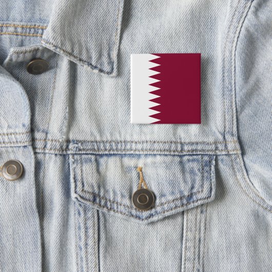Flagge Katars Button (Beispiel)