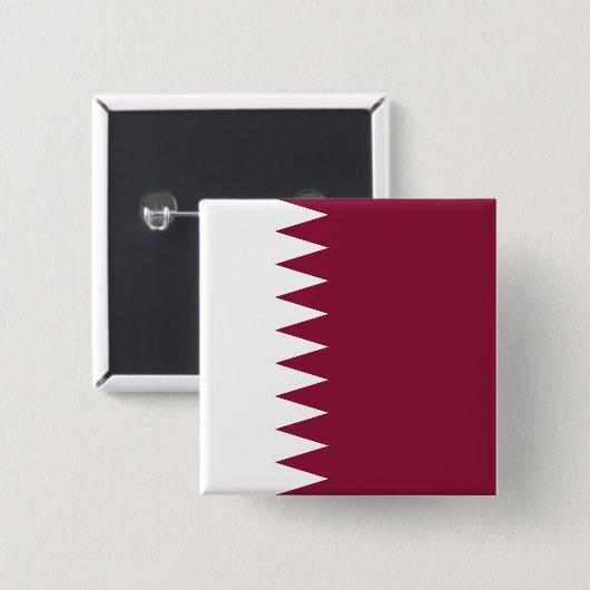 Flagge Katars Button (Vorne & Hinten)