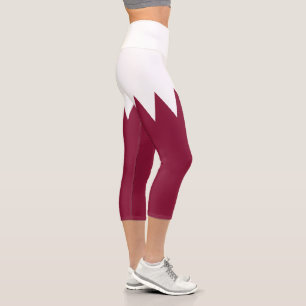 Flagge Katars Capri Leggings