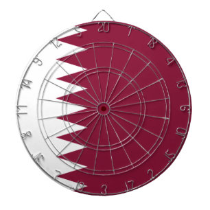 Flagge Katars Dartscheibe