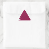 Flagge Katars Dreieckiger Aufkleber (Tasche)