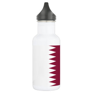 Flagge Katars Edelstahlflasche