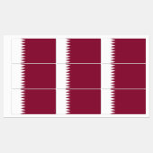 Flagge Katars Etiketten (Blatt)