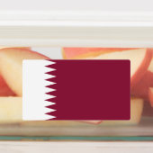 Flagge Katars Etiketten (Befestigt)
