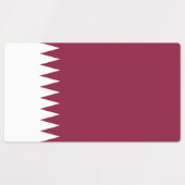 Flagge Katars Etiketten (Design 1)