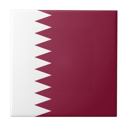 Flagge Katars Fliese (Vorderseite)