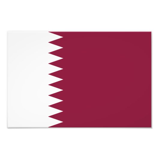 Flagge Katars Fotodruck (Vorne)