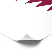 Flagge Katars Fotodruck (Ecke)