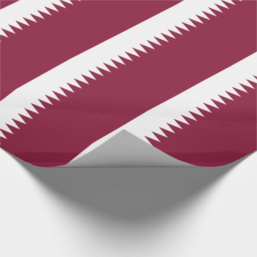 Flagge Katars Geschenkpapier (Ecke)
