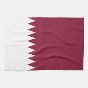 Flagge Katars Geschirrtuch