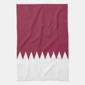 Flagge Katars Geschirrtuch (Vertikal)