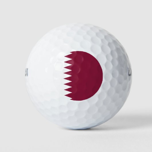 Flagge Katars Golfball (Vorderseite)