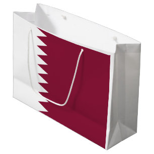 Flagge Katars Große Geschenktüte