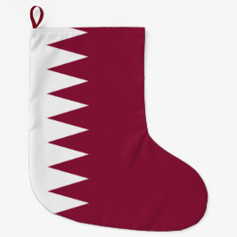 Flagge Katars Großer Weihnachtsstrumpf