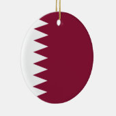 Flagge Katars Keramik Ornament (Rechts)