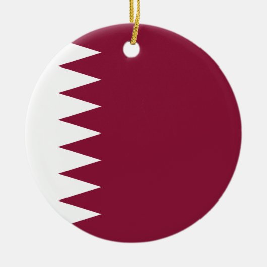 Flagge Katars Keramik Ornament (Vorne)