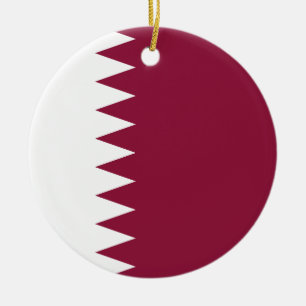 Flagge Katars Keramik Ornament