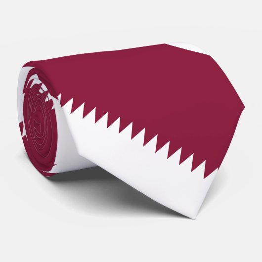 Flagge Katars Krawatte (Gerollt)