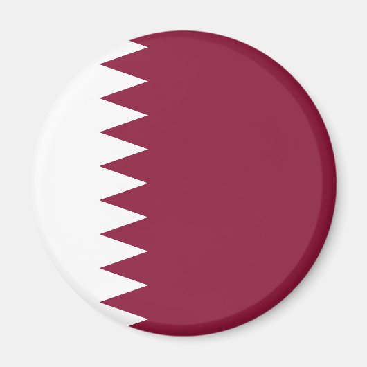 Flagge Katars Magnet (Vorne)