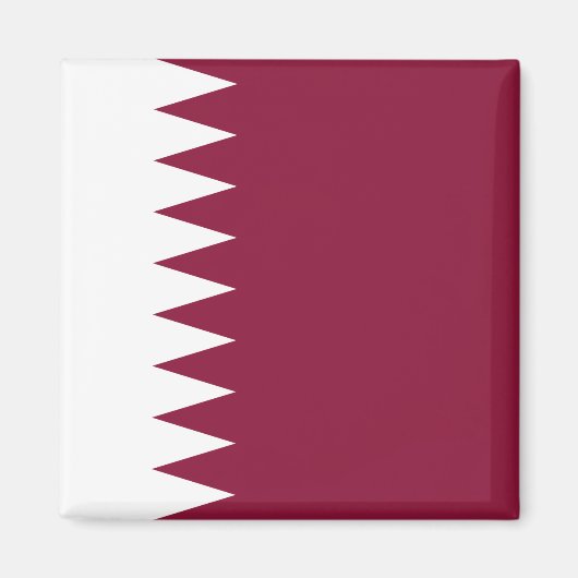 Flagge Katars Magnet (Vorne)