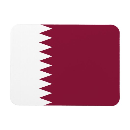 Flagge Katars Magnet (Horizontal)