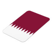 Flagge Katars Magnet (Linke Seite)