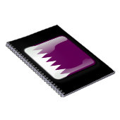 Flagge Katars Notizblock (Rechte Seite)