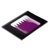 Flagge Katars Notizblock (Linke Seite)