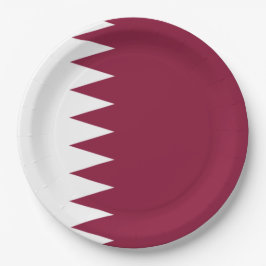 Flagge Katars Pappteller