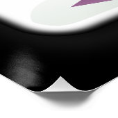 Flagge Katars Poster (Ecke)