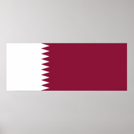 Flagge Katars Poster