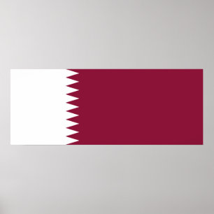 Flagge Katars Poster
