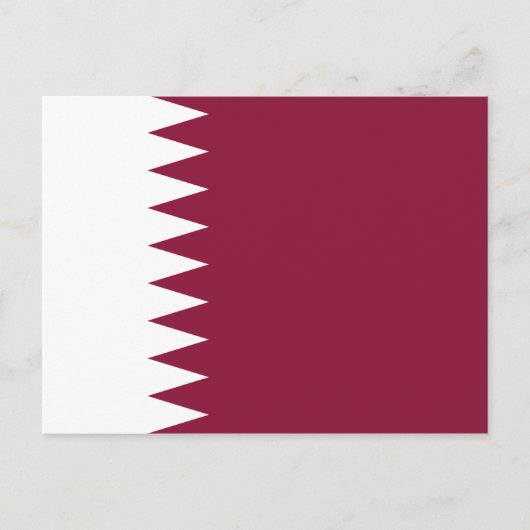 Flagge Katars Postkarte (Vorderseite)